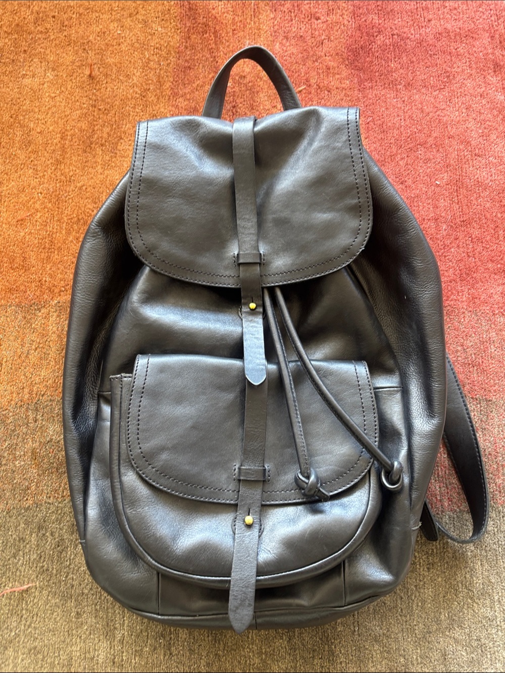 NWOT - Madewell 'The Transport Rucksack' Black Leather